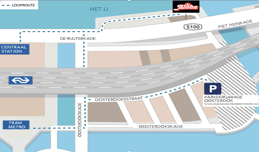 Route naar Aloha Amsterdam