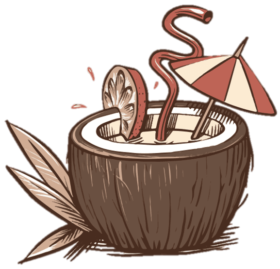 Aloha coconut cocktail