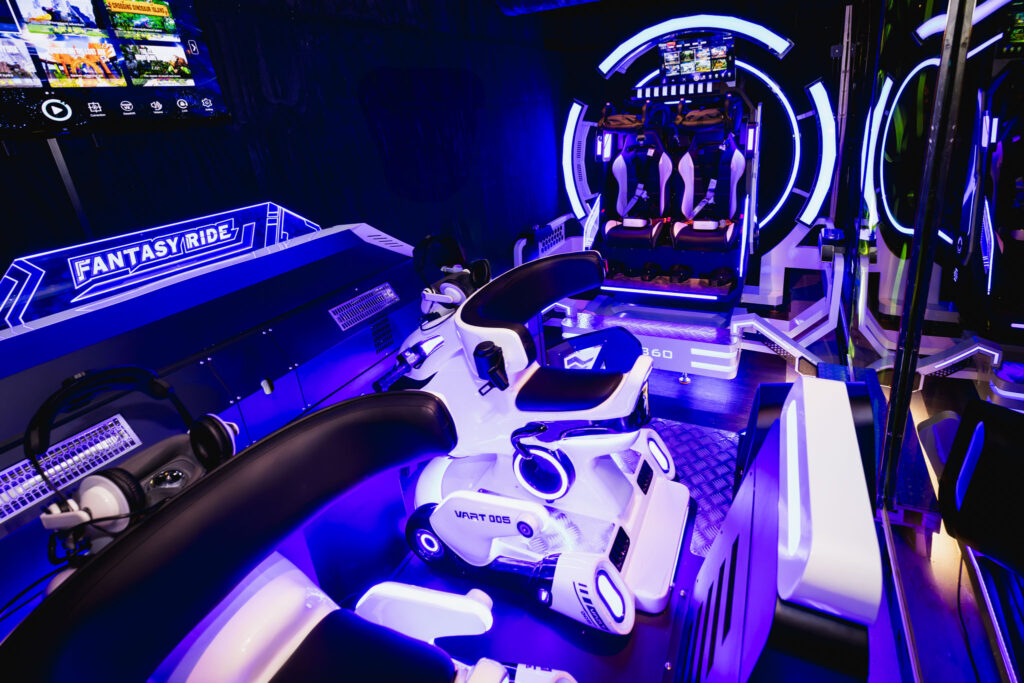 De VR experience de Fantasy Motor Ride bij Aloha Amsterdam